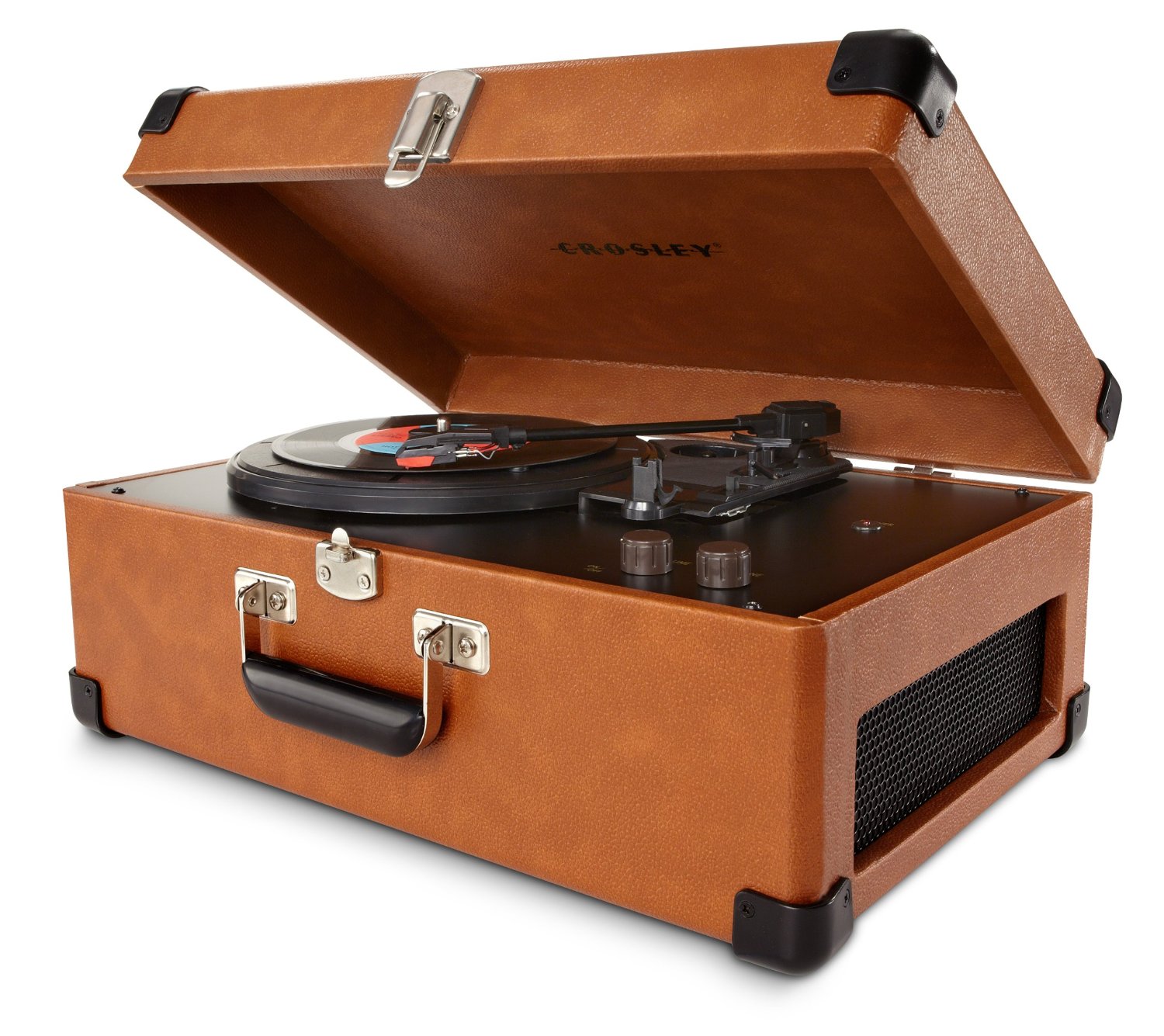 Suitcase Record Player  Style and transport in one piece